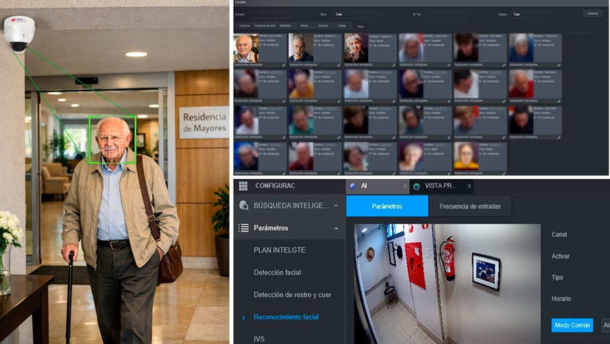 El reconocimiento facial y la analítica de vídeo transforma el cuidado de las personas mayores  en las residencias
